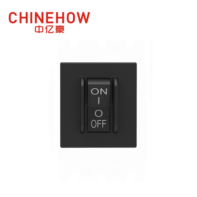 CVP-SM Hudraulic Manyetik Devre Kesici Açılı Rocker, Koruma Aktüatörlü, Tablı(QC250) 2P Siyah